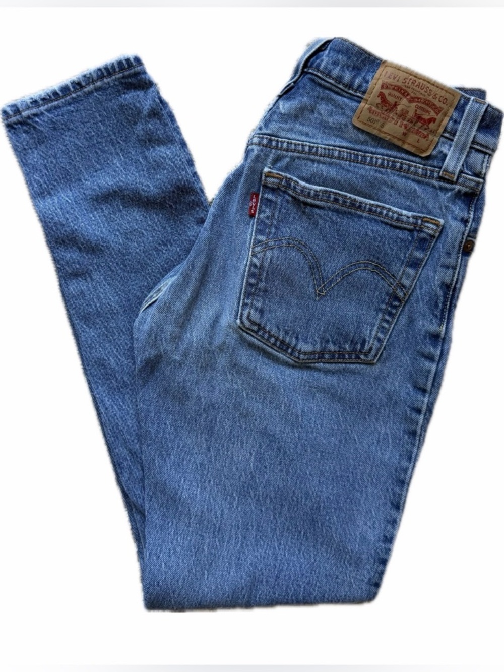 Levi's Women's 501 Skinny Jeans in Blue Denim